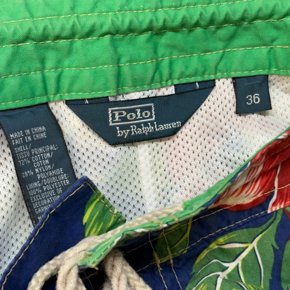 Polo Ralph Lauren Men's Aloha Swim Shorts‎ Floral Hibiscus 36